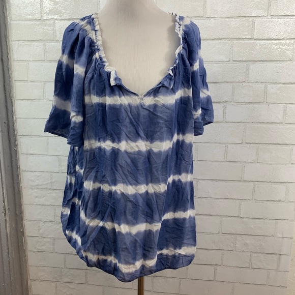 como blu Tops - 🎁FREE W/ $15 PURCHASE CÓMO BLU BLUE TIE DYE XL